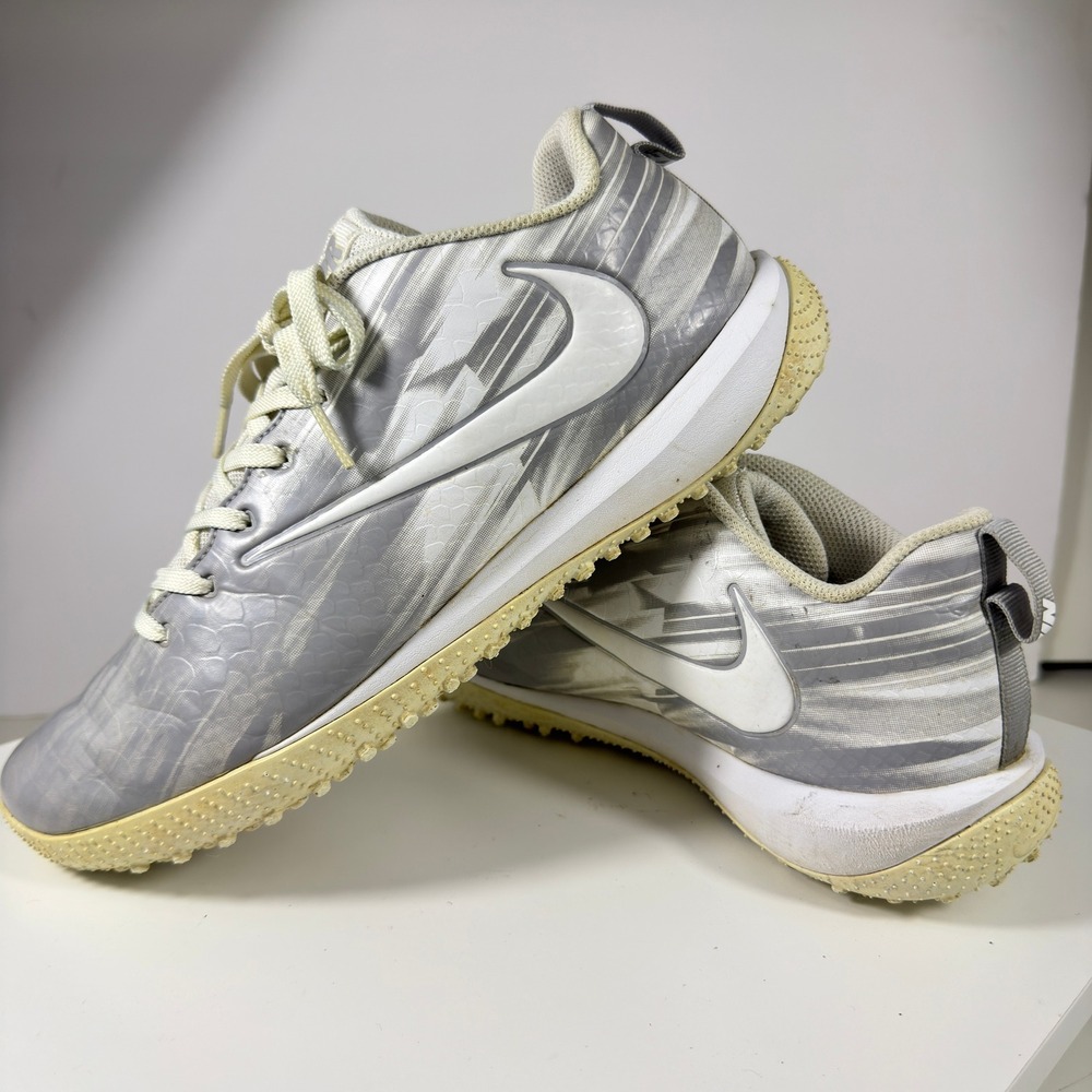 Nike Vapor Ultrafly 2 Keystone Mens 9 Grey White Baseball Cleats 923492-102